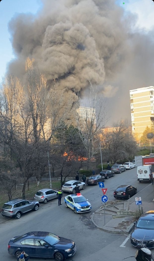 Incendiu la un loc de joacă din București