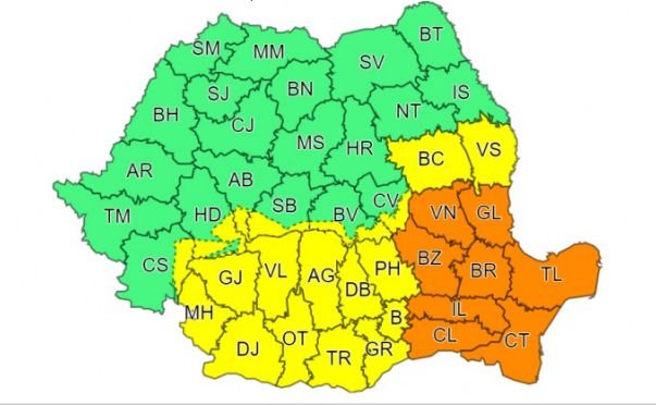 Cod galben și portocaliu