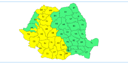 Vremea se strică în următoarele zile! Ploi însemnate cantitativ, acompaniate de vânt puternic, până joi. Cele mai afectate zone HARTĂ ANM