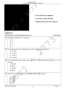 Evaluarea Națională 2024. Matematică