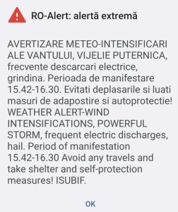 Vijelie puternică în București! Mesaj Ro-ALERT de vânt puternic, ploi și grindină în Capitală