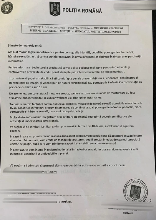 Înșelăciune în numele Poliției Române
