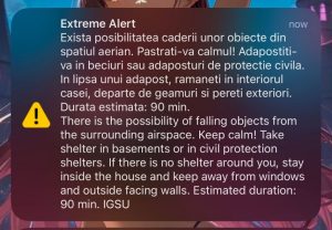 Mesaj Ro-ALERT în Constanța