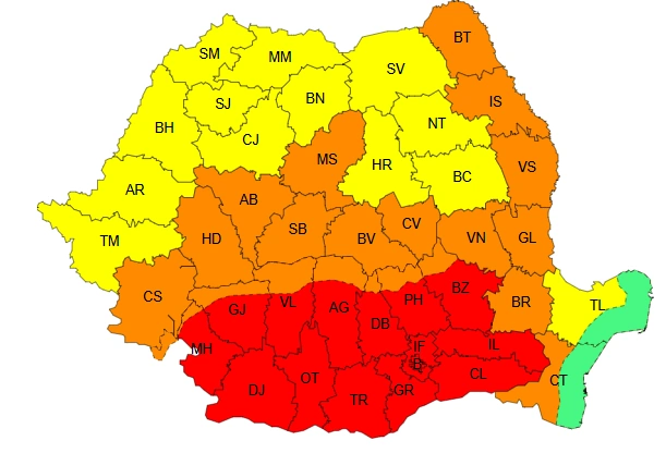 Cod roșu de caniculă