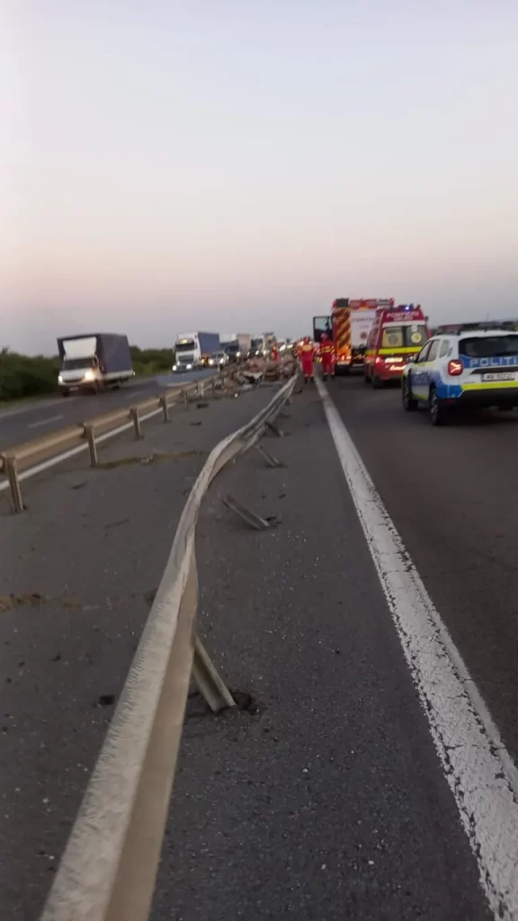 Accident pe A1, miercuri, 13 august