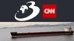 Nava scufundată în Marea Neagră după un atac cu drone plecase din portul Brăila. Marinarii au fugit pe plute, 11 sunt dispăruți