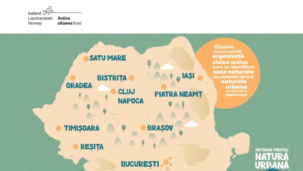 Coaliția pentru Natură Urbană își propune ca România să aibă o rețea națională de arii naturale urbane