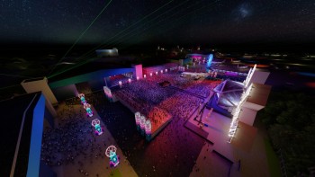 SAGA aduce în România cea mai mare scenă a unui festival. 35 de metri înălțime