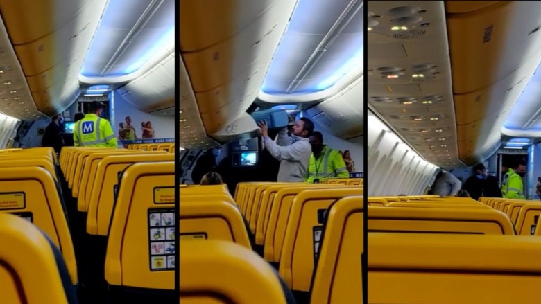Bărbat dat jos din avion la Cluj pentru că a refuzat să poarte mască. Pasagerii au aplaudat