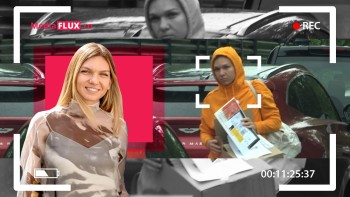 Simona Halep camuflată într-un trening își descarcă super mașina de cutii | VIDEO EXCLUSIV