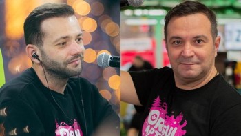 Orașul Faptelor Bune Buzdu și Morar se urcă în bradul de Crăciun din Oradea | VIDEO