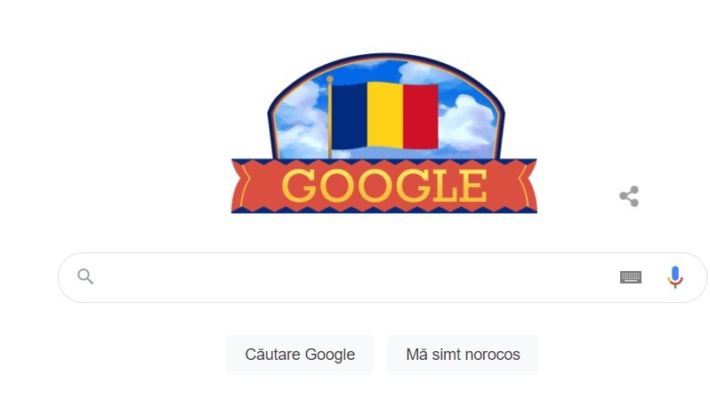 Google Doodle special de 1 Decembrie Ziua Națională a României