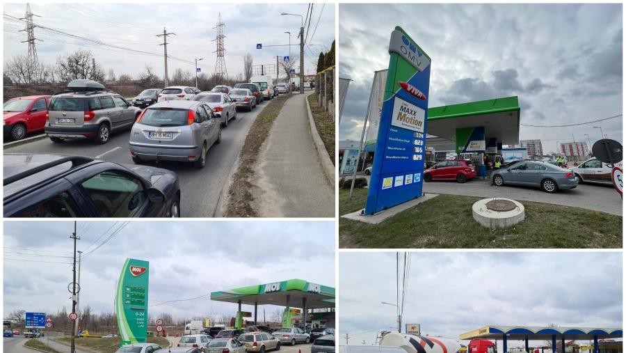 Pshihoză în masă. De ce au fost cozi uriașe la benzinării în toată țara. Nu se va dubla prețul nu va ajunge la 9 lei 10 lei nici la 11 lei