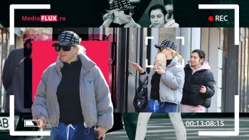 Loredana Groza cu fiica ei de mână face shopping în Piața Aerogării