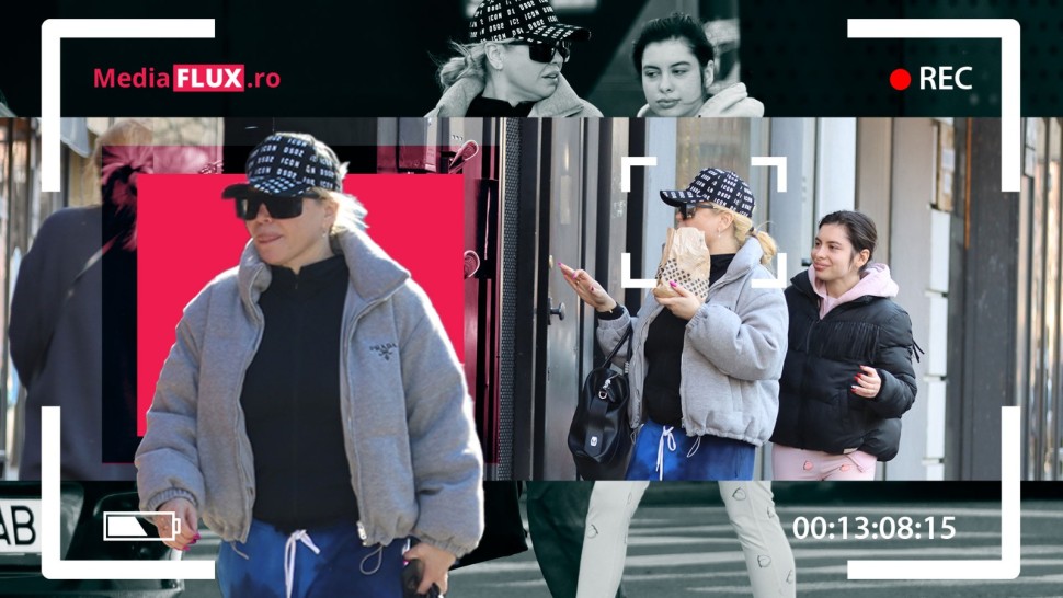 Loredana Groza cu fiica ei de mână face shopping în Piața Aerogării