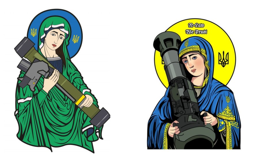 Sfânta Javelin simbolul rezistenței ucrainene în fața Rusiei. Cum s-a viralizat mema cu arma antitanc