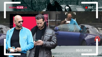 EXCLUSIV VIDEO PAPARAZZI | Cine-s fetele Mr. Tate Trei tinere au mers cu frații Tate la vila din Voluntari unde a descins poliția care a descoperit că două fete erau sechestrate