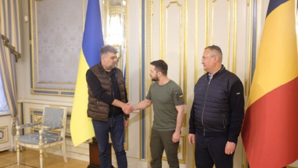 Ciucă și Ciolacu vizită fulger la Kiev. Au fost în zonele atrocităților și au discutat cu Zelenski despre românii din Ucraina