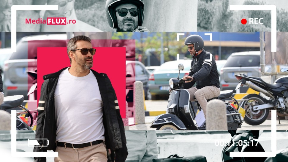 PAPARAZZI EXCLUSIV | SUPERBIKER coborât de pe Netflix direct în parcare la Băneasa. Nicolai Tand fentează traficul bucureștean călare pe scooter