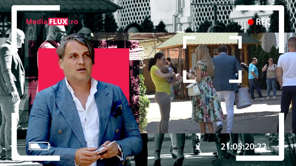 EXCLUSIV FOTO  VIDEO Petrecere mare în lumea bună. Bogdan Ionescu Syda își botează al treilea copil