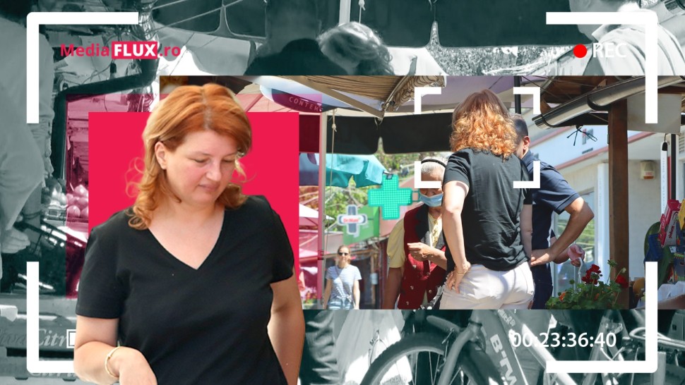 Ioana Băsescu s-a așezat la vorbă cu piețarii de la Domenii. Baie de mulțime pentru fiica cea mare a fostului președinte | EXCLUSIV PAPARAZZI