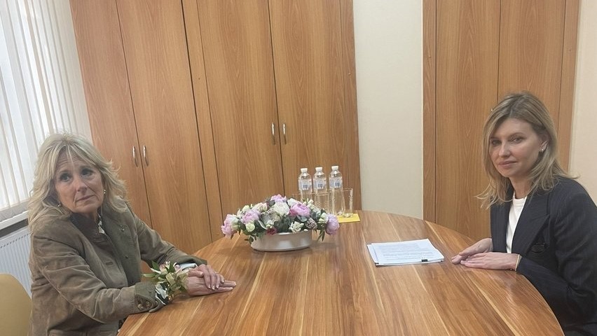 Despre ce au vorbit Jill Biden și Olena Zelenska la vizita-surpriză a primei doamne a SUA în Ucraina