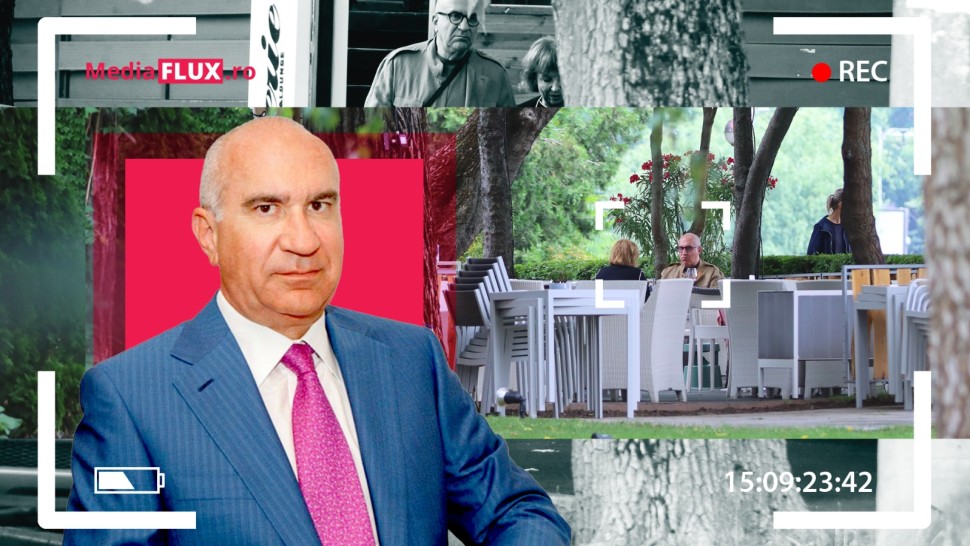 Milionarii și măsurile de securitate UTI Tiberiu Urdăreanu a deschis terasa Brasseriei de pe Nordului doar pentru el și soție | EXCLUSIV PAPARAZZI