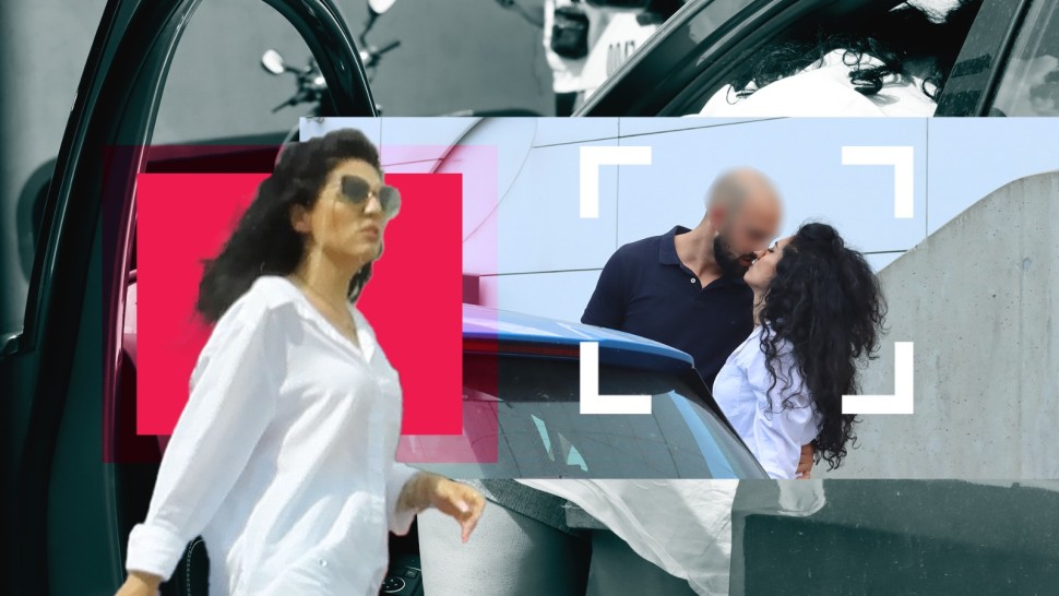 EXCLUSIV PAPARAZZI. Doinița Oancea iubire adolescentină în parcare. Sărutul care topește supărarea