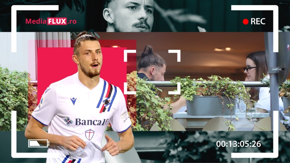 Internaționalul român Radu Drăgușin topit după iubita lui superbă. Cum au fost fotografiați cei doi amorezi | VIDEO PAPARAZZI