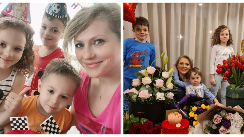 Mirela Vaida imagini emoționante alături de copiii ei. Privește fotografiile