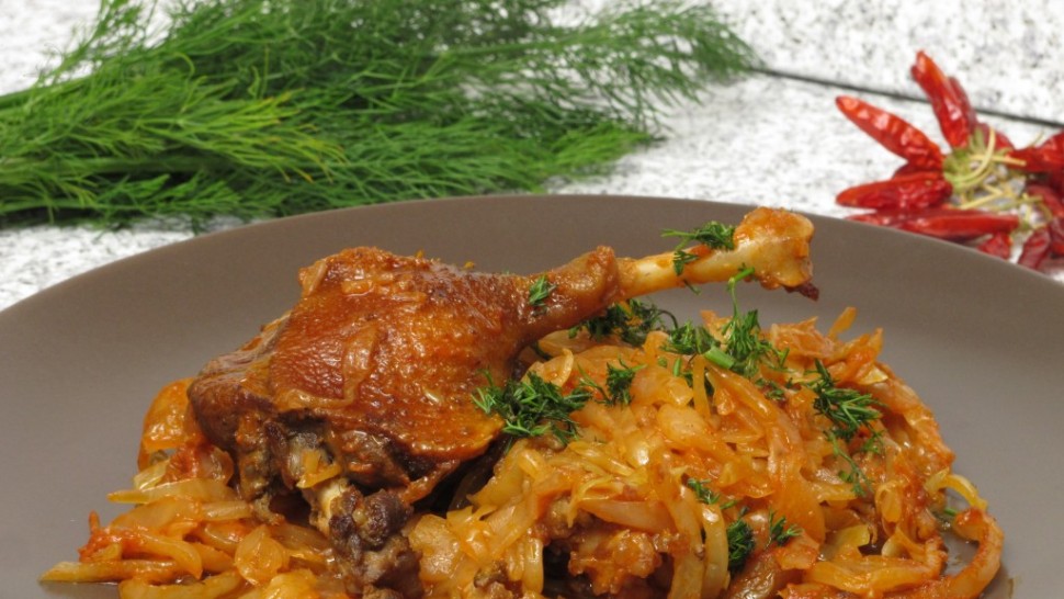 Rețetă varză cu rață. Sofisticat și gustos