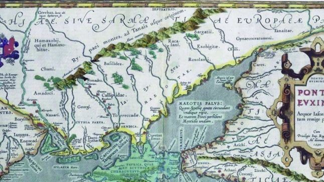 Cum s-a numit Marea Neagră de-a lungul vremii. Prima cartografiere în jurul anului 200 pe o bucată de piele
