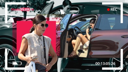 Vântulețul buclucaș era să o lase pe Simona Pătruleasa cu dedesubturile la vedere în parcarea unui centru comercial | VIDEO PAPARAZZI