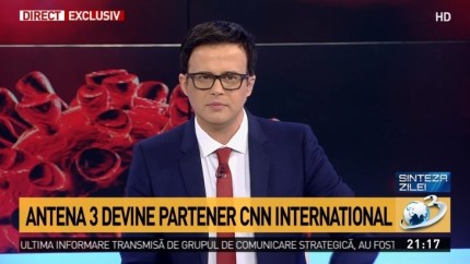 Postul de televiziune Antena 3 îşi schimbă denumirea. Devine Antena 3 CNN