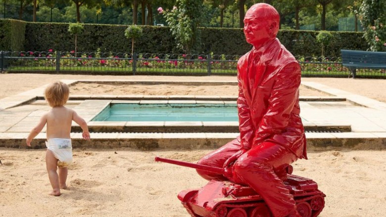 Putin pe tanc în Central Park. Imaginea care s-a viralizat în doar câteva ore