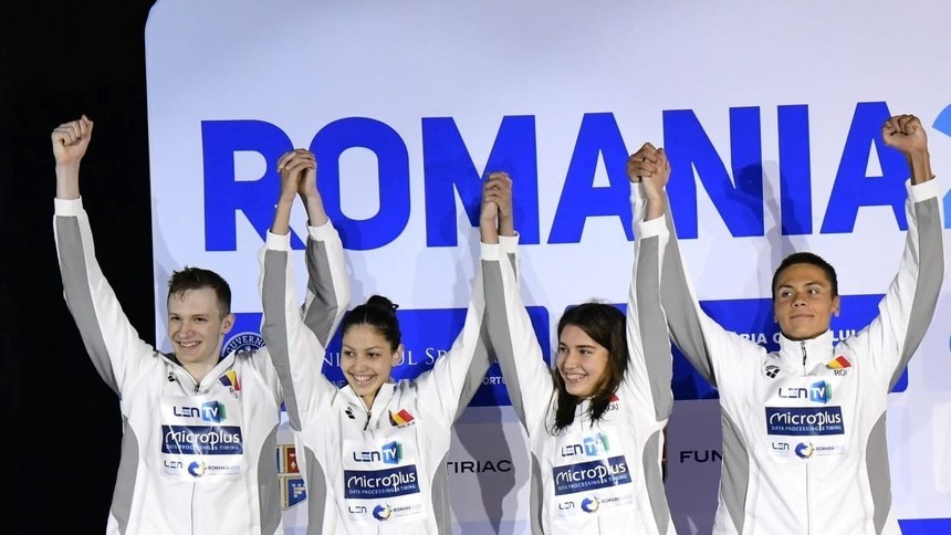 România noi medalii la CM de înot juniori Argint pentru ştafeta combinată de 4X100 m liber Stancu - bronz la 800 m liber