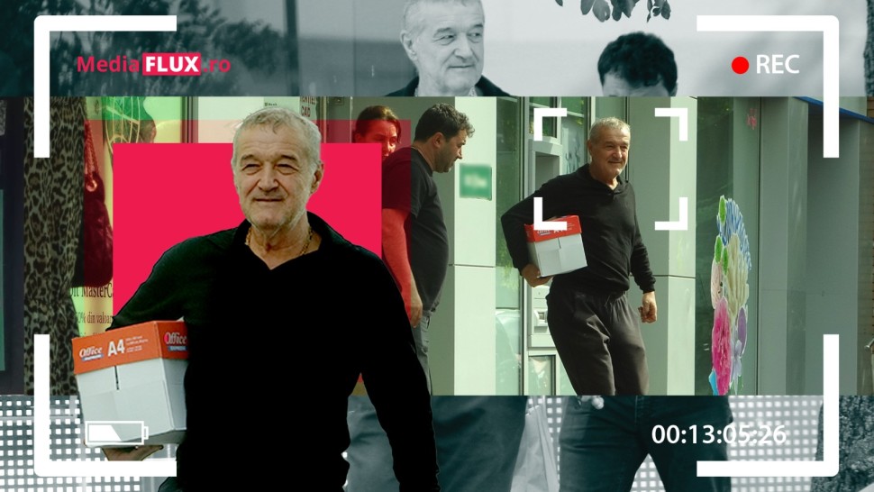 Milionar de modă veche Gigi Becali ușor deranjat vestimentar iese din CEC cu banii la cutie | VIDEO PAPARAZZI