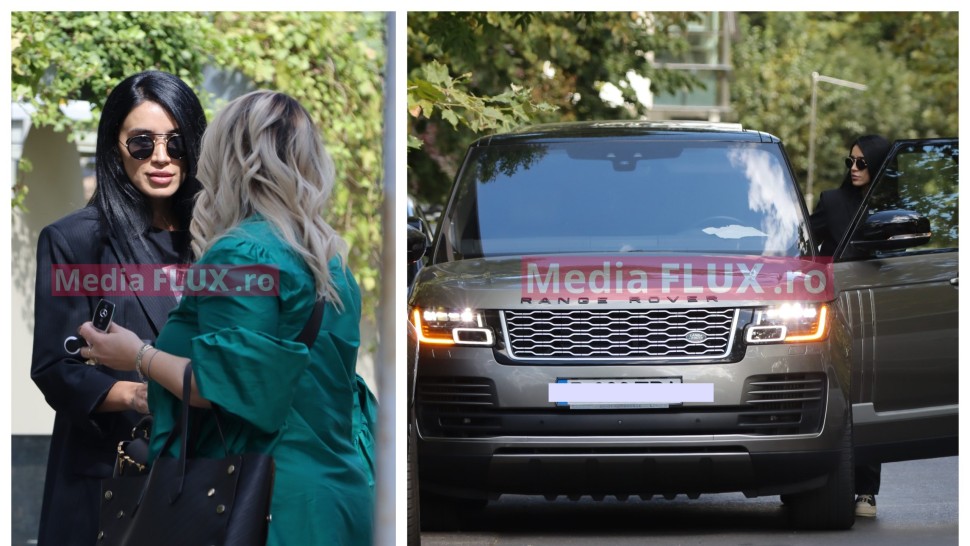 Adelina Pestrițu all black pe zona de Nord la un tet-a-tet cu un partener de business | IMAGINI PAPARAZZI