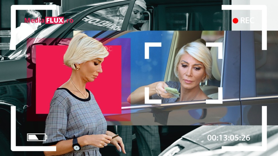 EXCLUSIV PAPARAZZI | Deputata Raluca Turcan e atentă la orice ban nu și la semafoare. Dă șpagă în hârtii de un leu la benzinărie și o arde pe roșu în trafic FOTOVIDEO