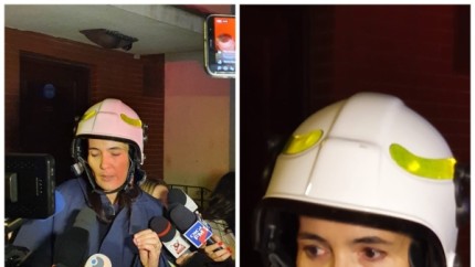 Clotilde Armand a furat startul la Halloween în timpul tragediei din Nordul Bucureștiului. Primarul Sectorului 1 a dezbrăcat un pompier pentru declarații VIDEO