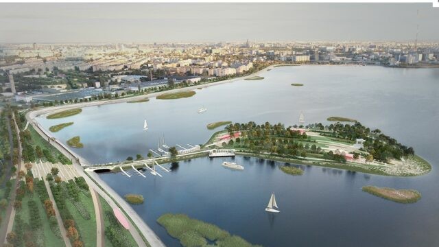 Ce se întâmplă pe Lacul Morii din București. Proiect al arhitecților romani și belgieni cu o mini-pădure urbană și terenuri de sport