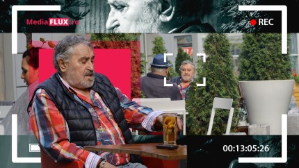 Imensul actor Ion Haiduc a luat o pauză de la Vlad și a ieșit la o bere cu un camarad | VIDEO PAPARAZZI