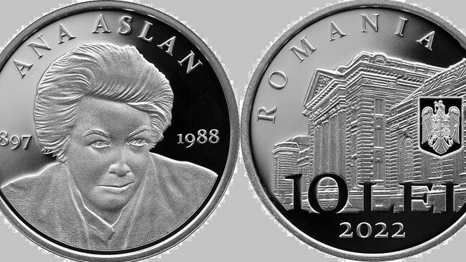 BNR lansează moneda aniversară 125 de ani de la nașterea Anei Aslan