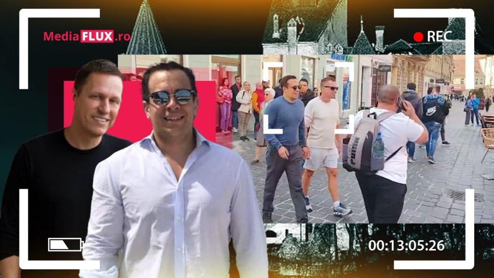 NOI IMAGINI EXCLUSIVE. Cum s-a îmbrăcat Peter Thiel fondatorul PayPal la prânzul oficial din Brașov. VIDEO