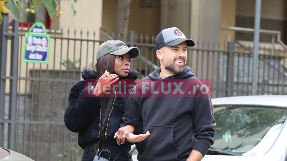 Florin Ristei și iubita Naomi Hedman se distrează de mama focului în timp ce merg la pas de mână prin București | FOTO PAPARAZZI