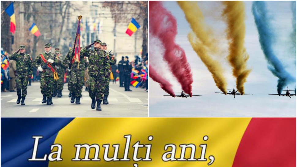 1 Decembrie Ziua Națională a României. Parade militare în București și în țară pentru comemorarea Unirii
