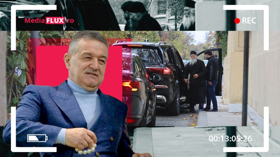EXCLUSIV PAPARAZZI. Regulile sfinte mai presus de cele pământești. Cu preoții în Maybach Becali păcătuiește... în trafic  FotoVideo