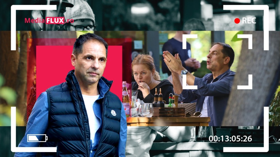 Dan Negru zgârcit dar prietenos cu vânzătorul ambulant de flori care-și face veacul pe la terasele de fițe din Capitală | VIDEO PAPARAZZI