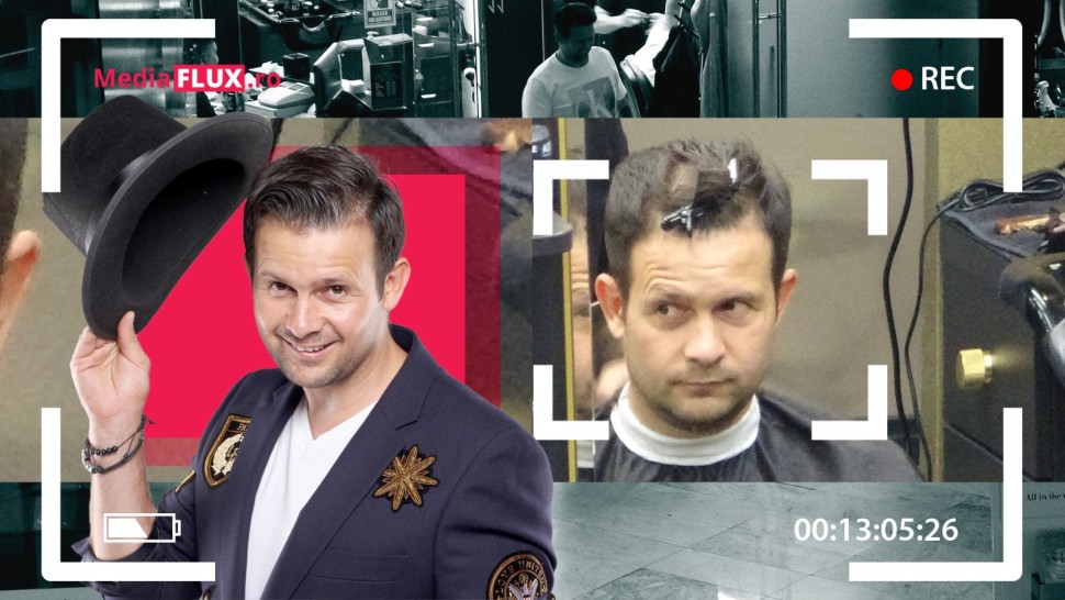 Magicianul Robert Tudor a pus jobenul în cui și a mers cu familia-i frumoasă la tuns | VIDEO PAPARAZZI
