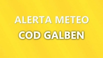 Cod galben ANM de vreme rea în mai multe județe. Cum va fi vremea în următoarele zile